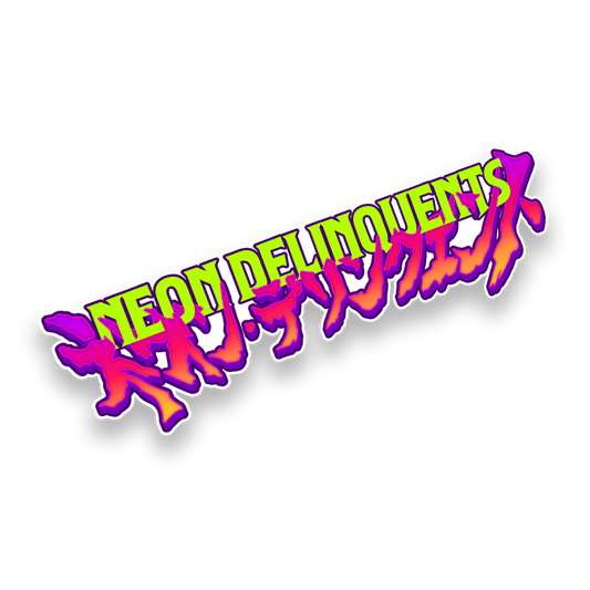 Neon Delinquents Sticker 【Spot Reflective】