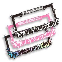 Load image into Gallery viewer, Neon Delinquents License Plate Frames