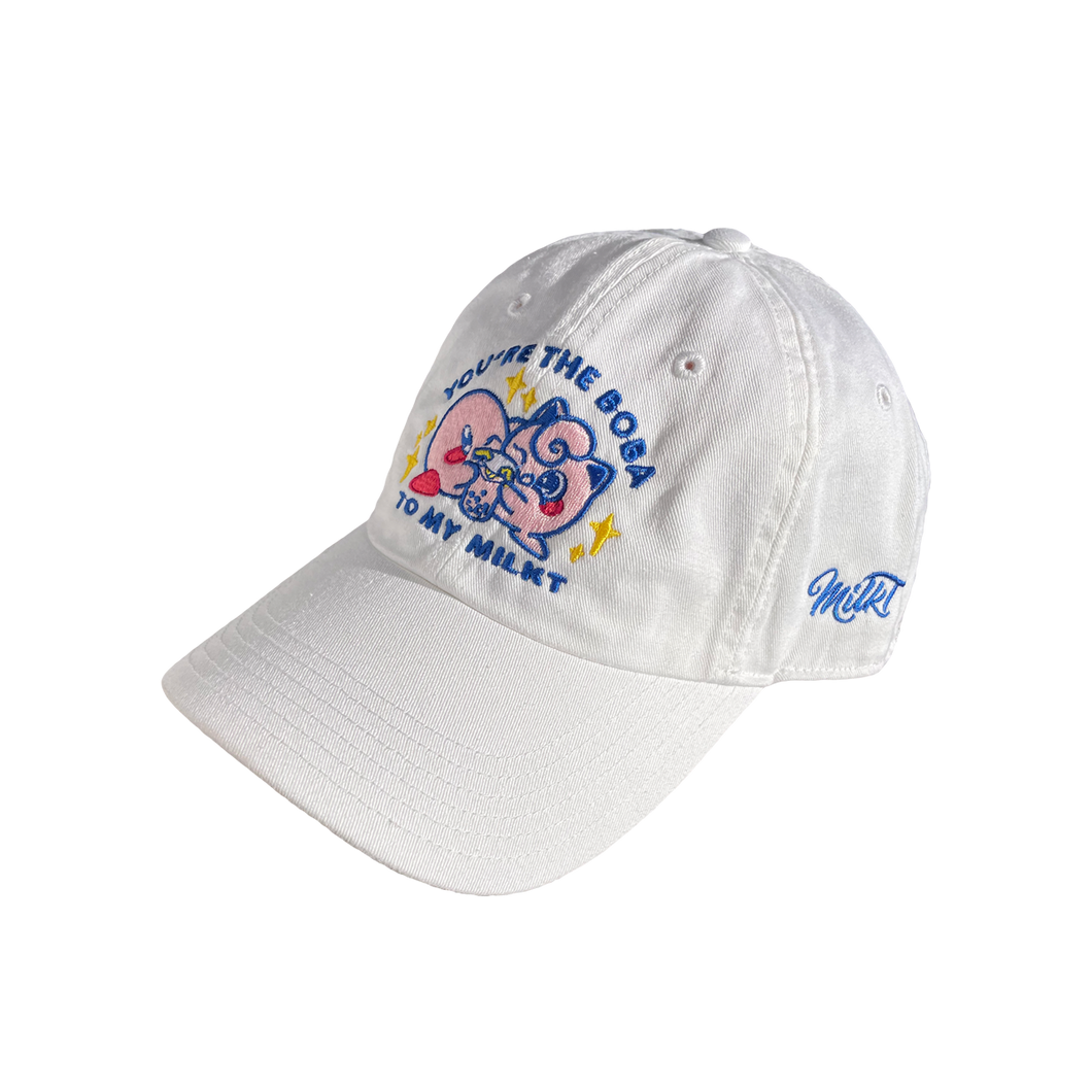 White Boba Cap