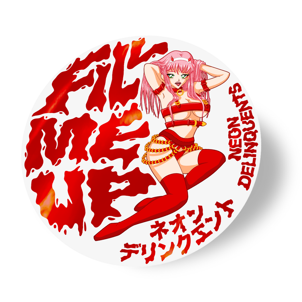 Zero Two『Fill Me Up』Sticker