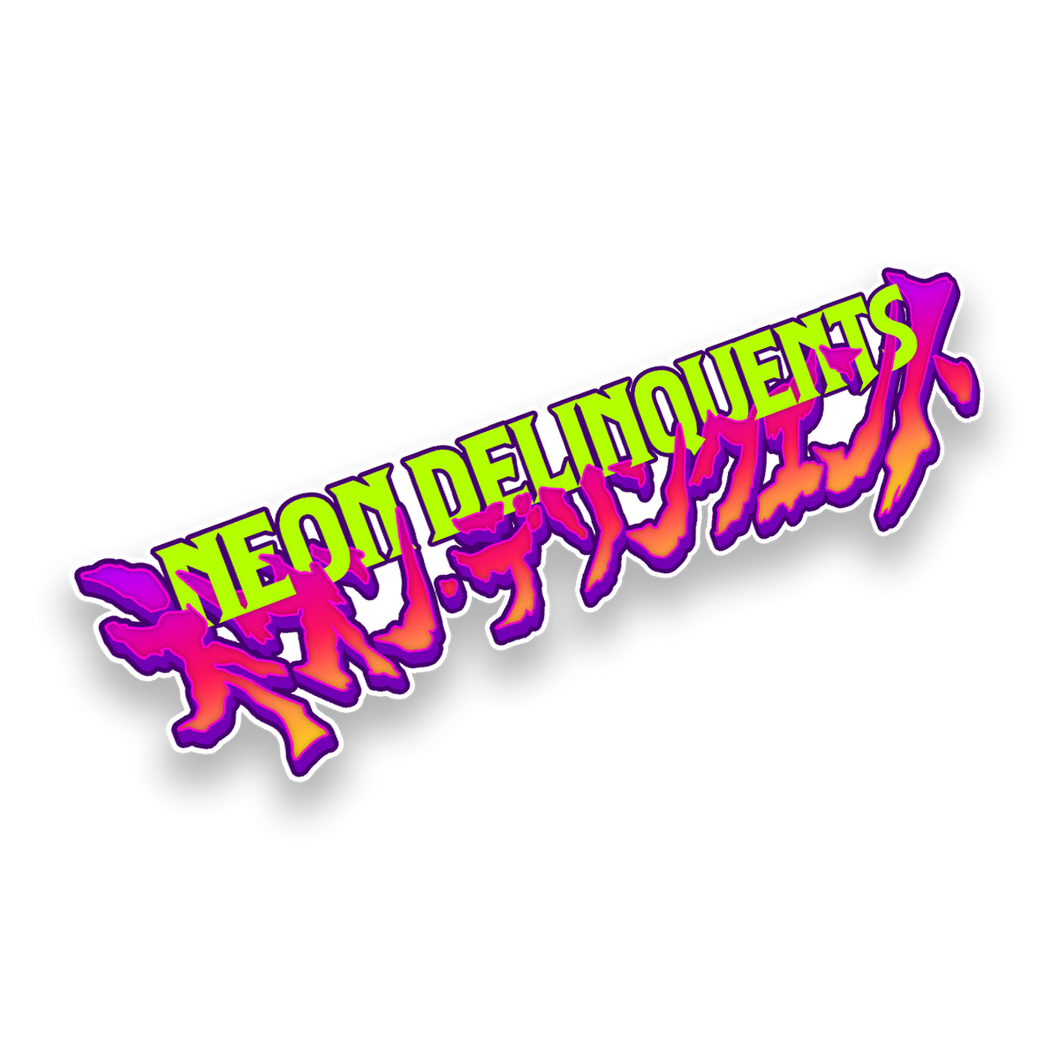 Neon Delinquents Sticker 【Spot Reflective】