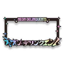 Load image into Gallery viewer, Neon Delinquents License Plate Frames
